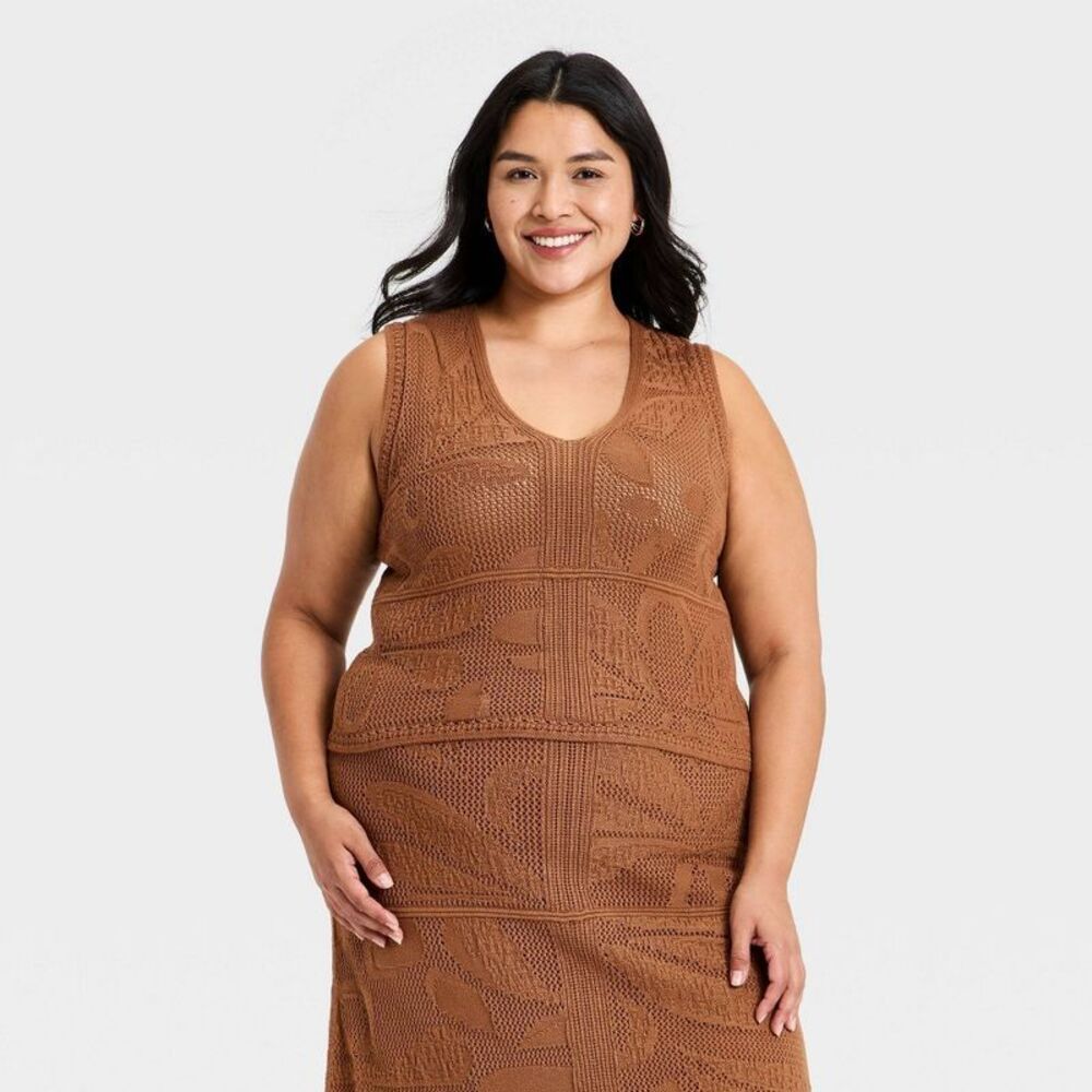 Universal Thread - Women's Sweater Tank Top - Universal Thread Brown  Brown